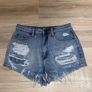 BDG High Waisted Denim Shorts